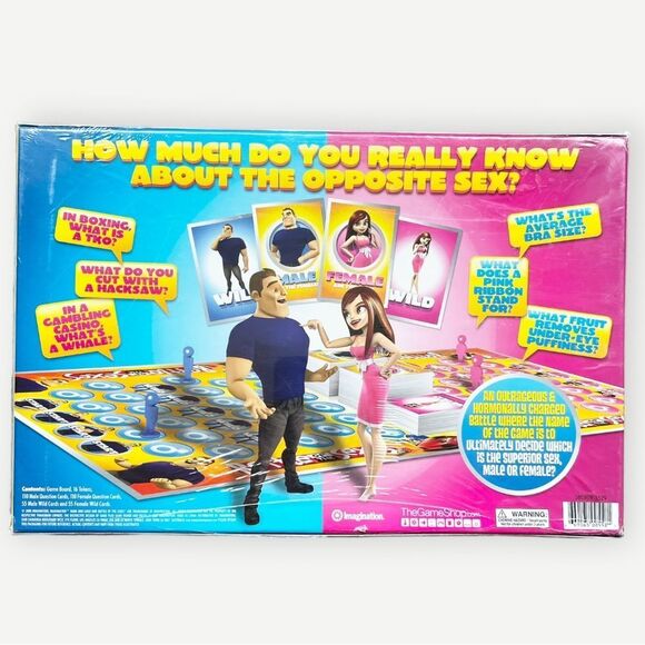 Imagination Battle of the Sexes Fun Board Game Party Game For Adults. NEW. - Picture 3 of 6